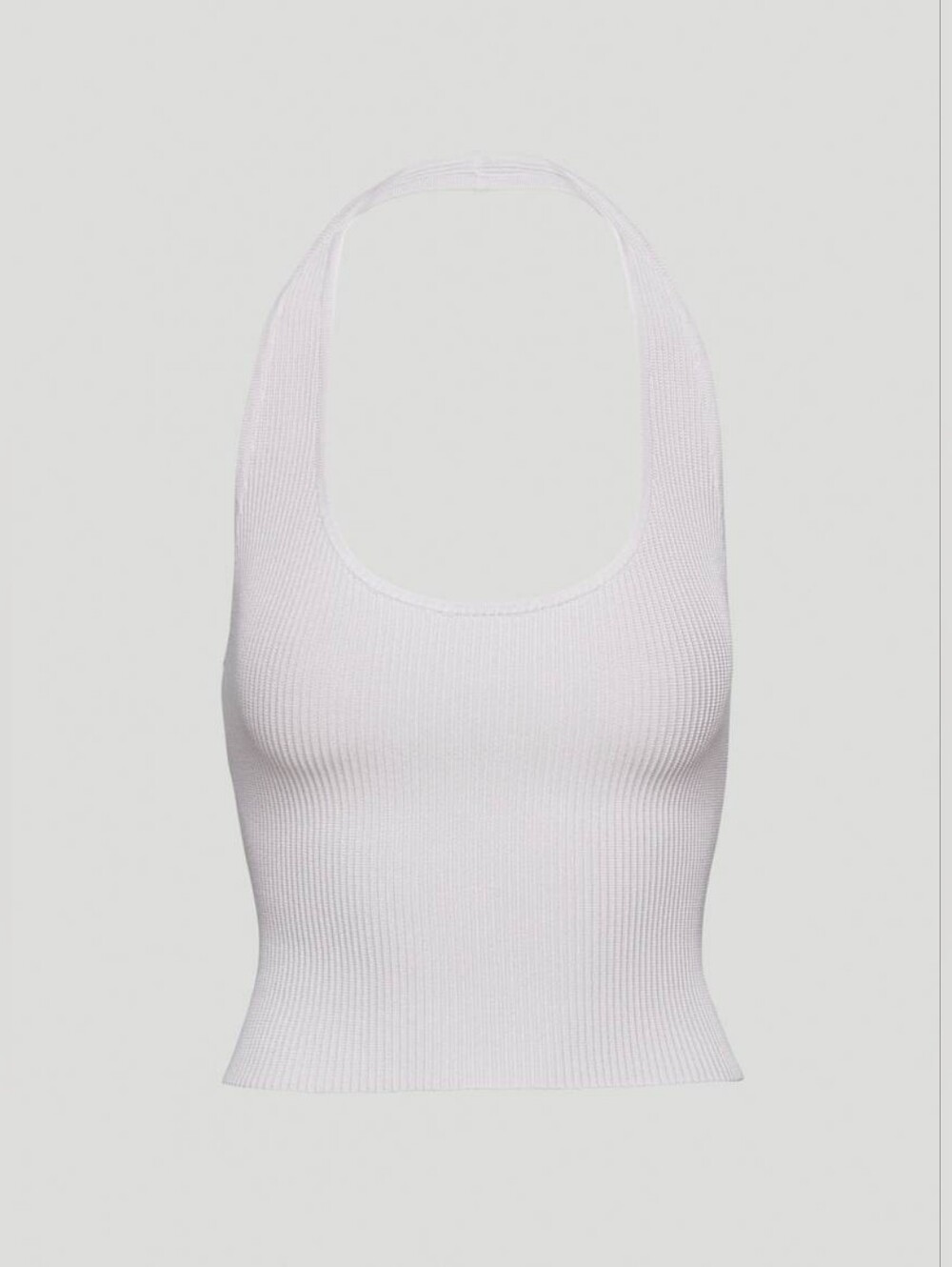 aritzia sculpt knit backless halter top Babaton
